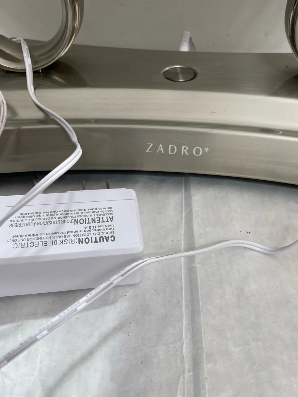 Zadro Glamour Lighted Double-Sided Vanity Makeup Mirror with 5X/ 1X Magnifier